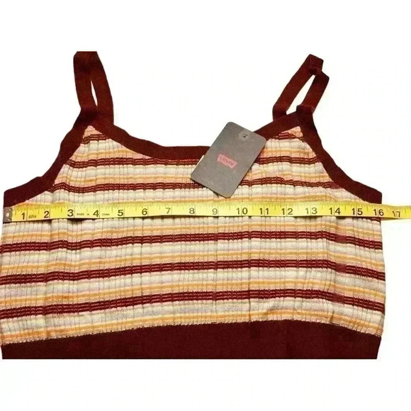 Levi’s Women’s 1/2 Sweater Cropped Top Size XL NWT Rust Orange - Picture 6 of 7